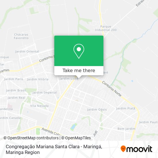 Congregação Mariana Santa Clara - Maringá map