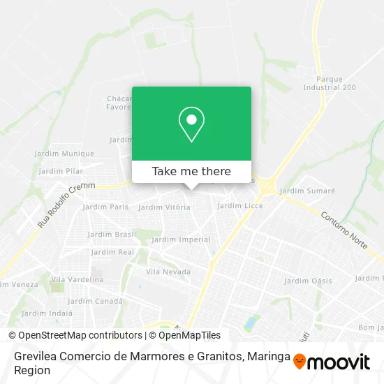 Grevilea Comercio de Marmores e Granitos map