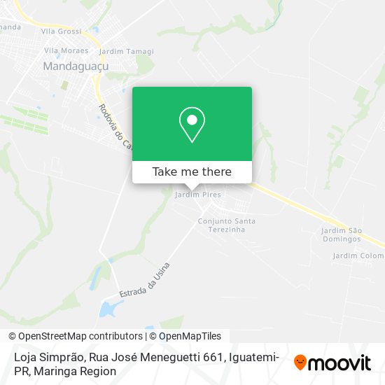 Loja Simprão, Rua José Meneguetti 661, Iguatemi-PR map