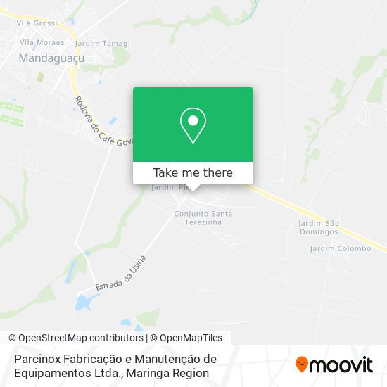 Parcinox Fabricação e Manutenção de Equipamentos Ltda. map