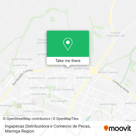 Ingapecas Distribuidora e Comercio de Pecas map