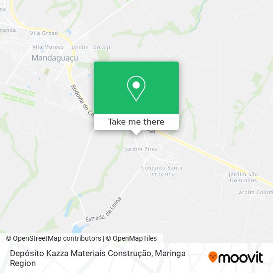 Mapa Depósito Kazza Materiais Construção