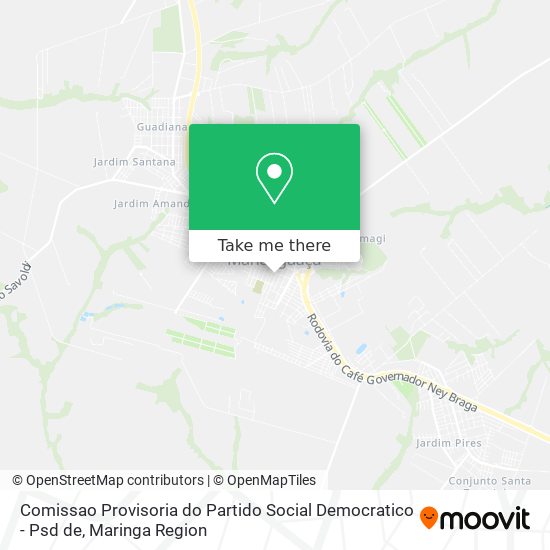 Mapa Comissao Provisoria do Partido Social Democratico - Psd de