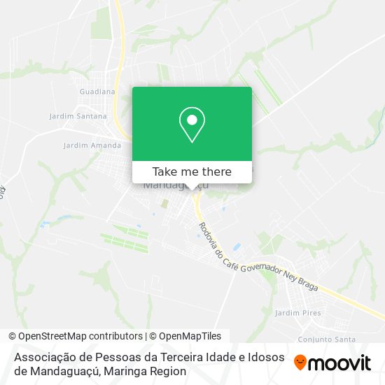 Associação de Pessoas da Terceira Idade e Idosos de Mandaguaçú map
