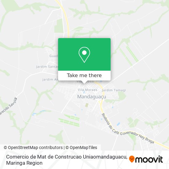 Comercio de Mat de Construcao Uniaomandaguacu map