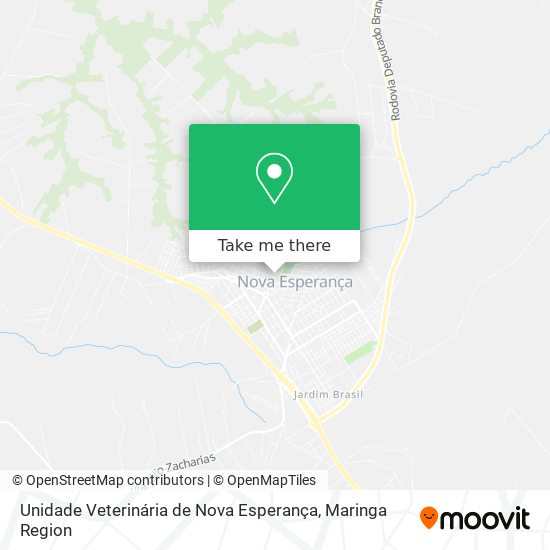 Mapa Unidade Veterinária de Nova Esperança