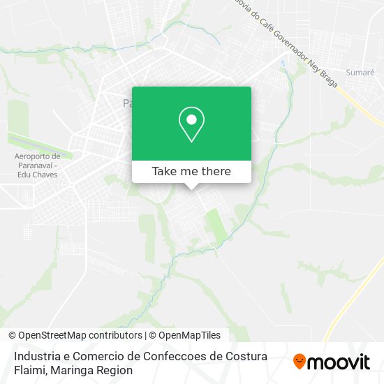 Mapa Industria e Comercio de Confeccoes de Costura Flaimi