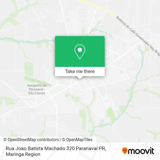 Rua Joao Batista Machado 320 Paranavaí PR map