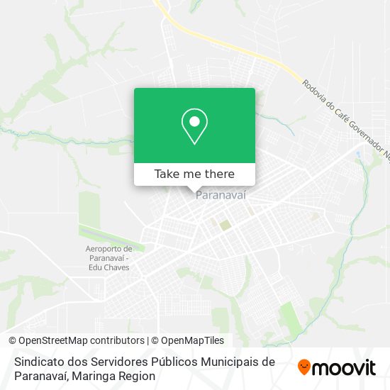 Mapa Sindicato dos Servidores Públicos Municipais de Paranavaí