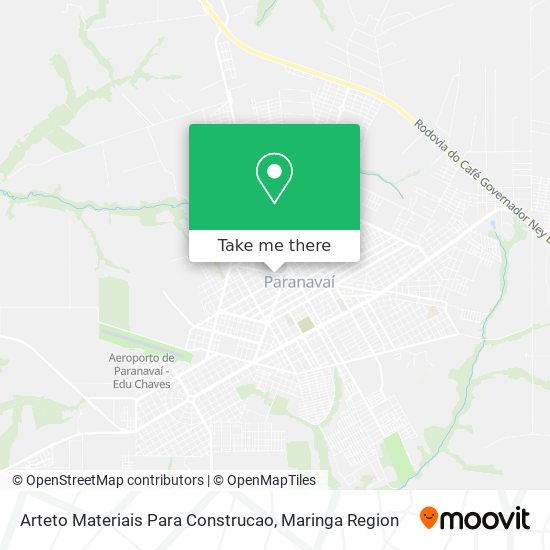 Arteto Materiais Para Construcao map