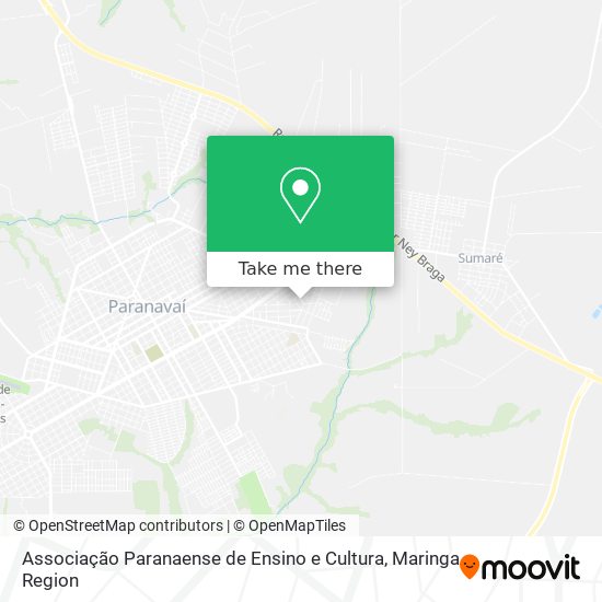Associação Paranaense de Ensino e Cultura map