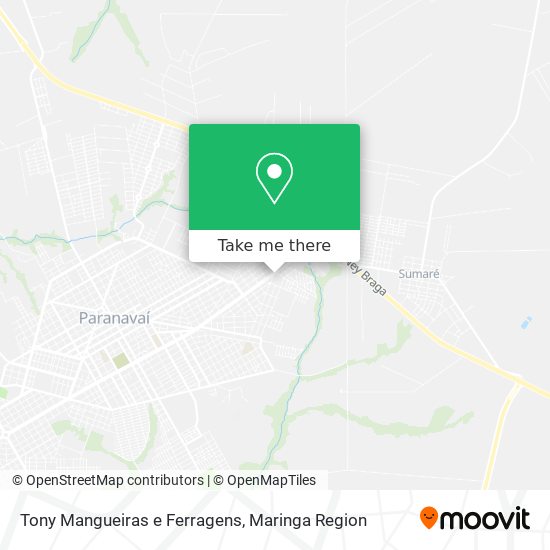 Tony Mangueiras e Ferragens map