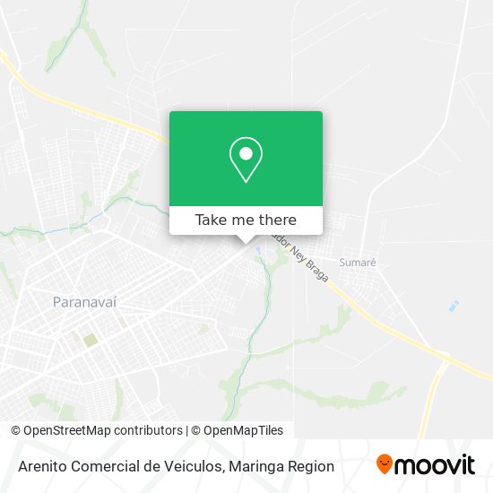 Arenito Comercial de Veiculos map