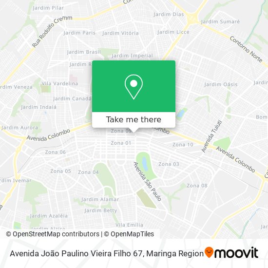 Mapa Avenida João Paulino Vieira Filho 67