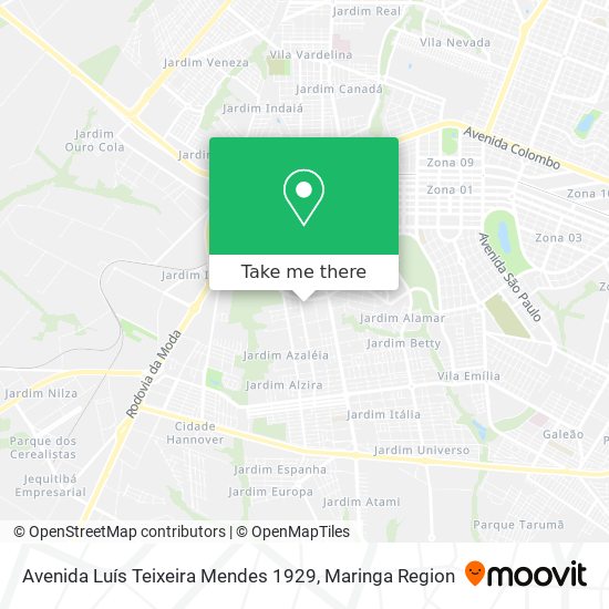 Avenida Luís Teixeira Mendes 1929 map