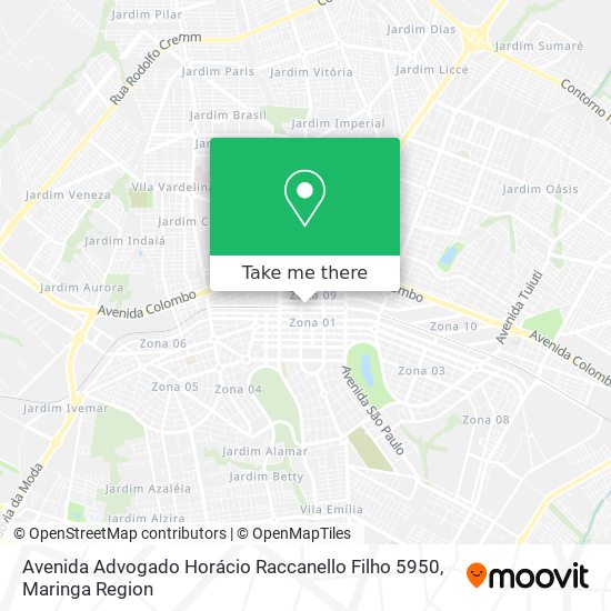 Mapa Avenida Advogado Horácio Raccanello Filho 5950