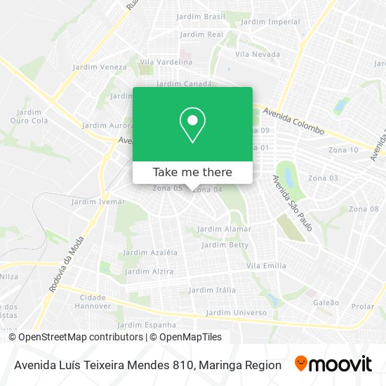 Avenida Luís Teixeira Mendes 810 map