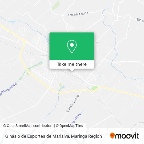 Mapa Ginásio de Esportes de Marialva