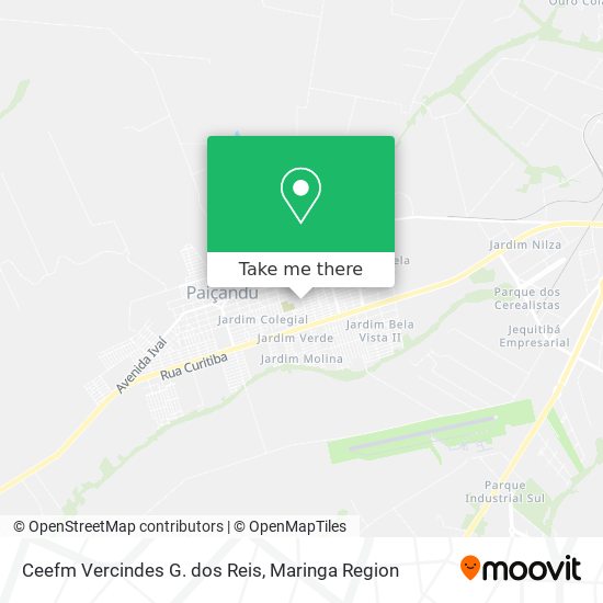 Ceefm Vercindes G. dos Reis map