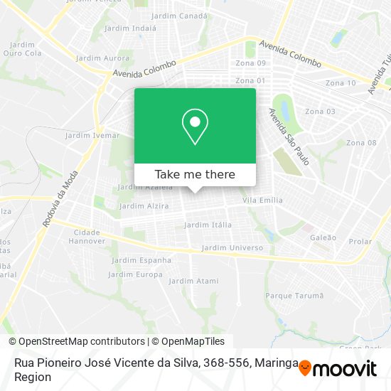 Rua Pioneiro José Vicente da Silva, 368-556 map