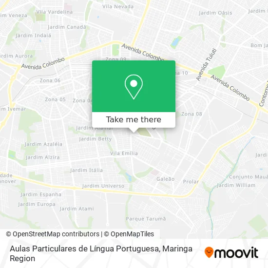 Aulas Particulares de Língua Portuguesa map