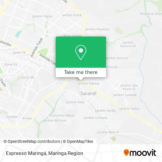 Expresso Maringá map