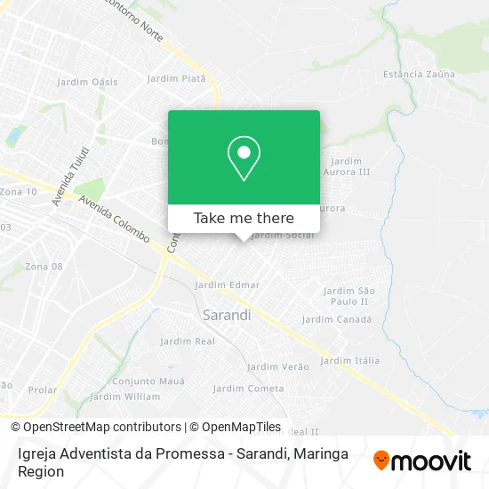 Igreja Adventista da Promessa - Sarandi map