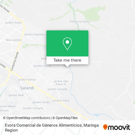 Evora Comercial de Gêneros Alimentícios map