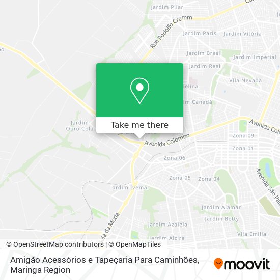 Amigão Acessórios e Tapeçaria Para Caminhões map