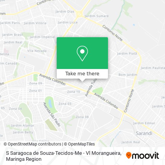 S Saragoca de Souza-Tecidos-Me - Vl Morangueira map