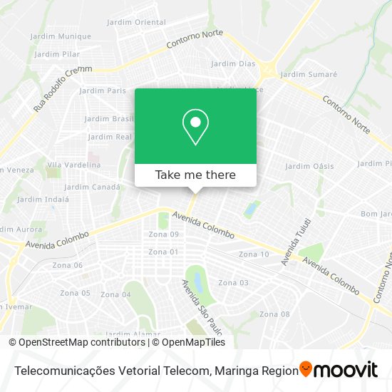 Telecomunicações Vetorial Telecom map