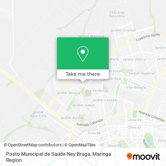 Posto Municipal de Saúde Ney Braga map