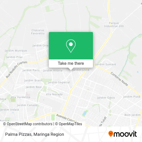 Palma Pizzas map
