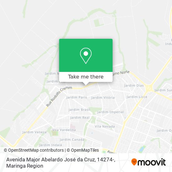 Mapa Avenida Major Abelardo José da Cruz, 14274-