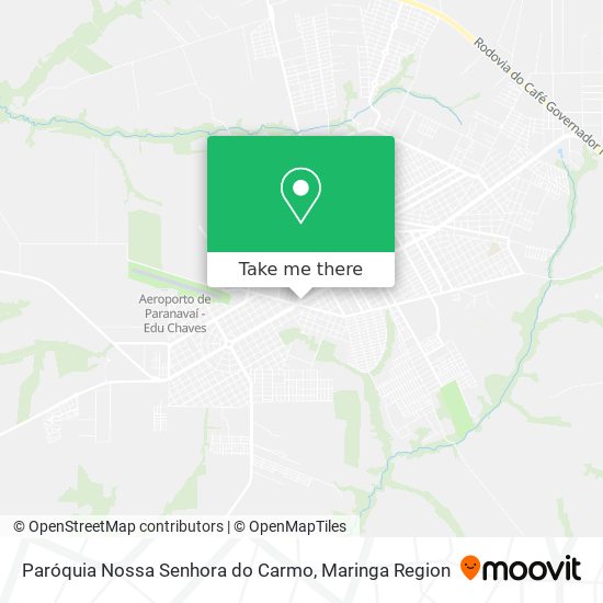 Mapa Paróquia Nossa Senhora do Carmo