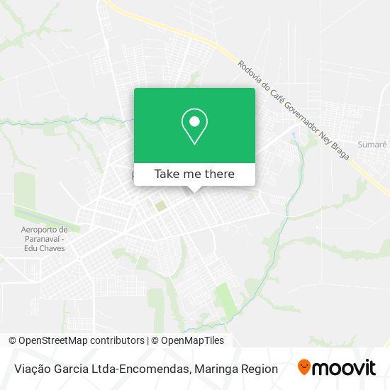 Mapa Viação Garcia Ltda-Encomendas