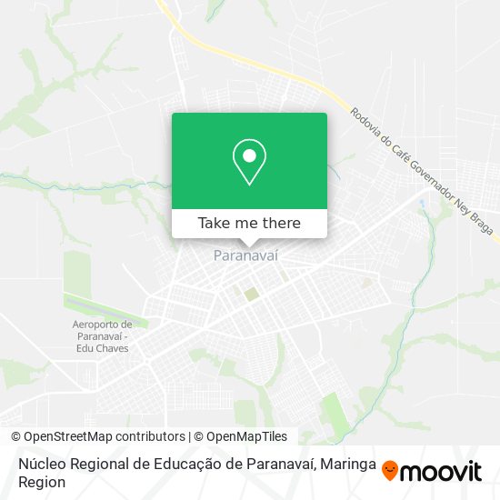 Núcleo Regional de Educação de Paranavaí map