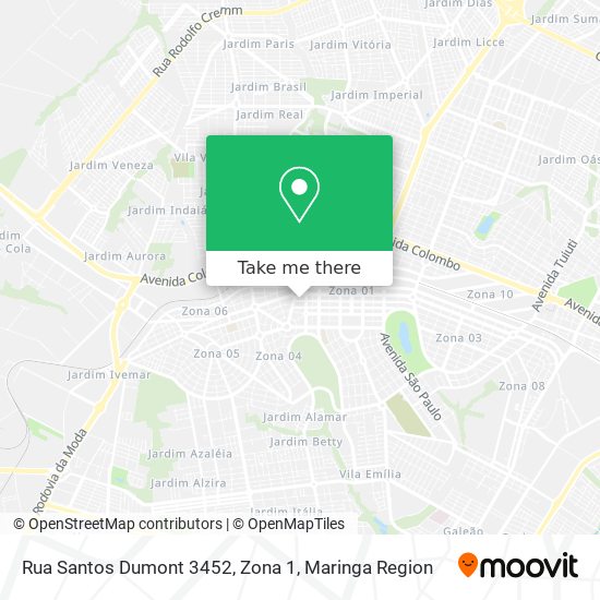 Rua Santos Dumont 3452, Zona 1 map