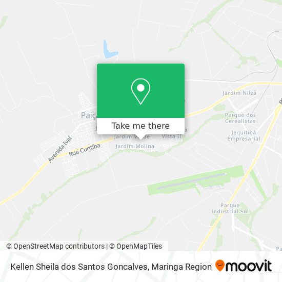 Kellen Sheila dos Santos Goncalves map