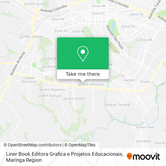 Liner Book Editora Grafica e Projetos Educacionais map