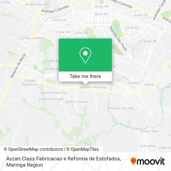 Ayzan Class Fabricacao e Reforma de Estofados map