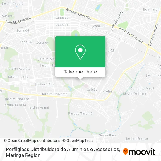 Perfilglass Distribuidora de Aluminios e Acessorios map