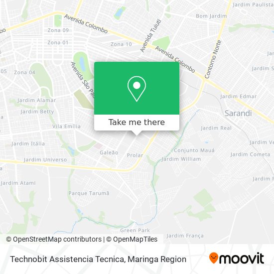 Technobit Assistencia Tecnica map