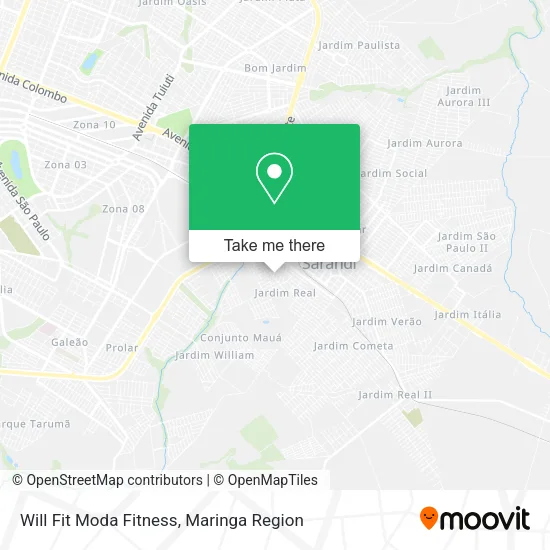 Will Fit Moda Fitness map
