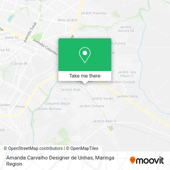 Amanda Carvalho Designer de Unhas map