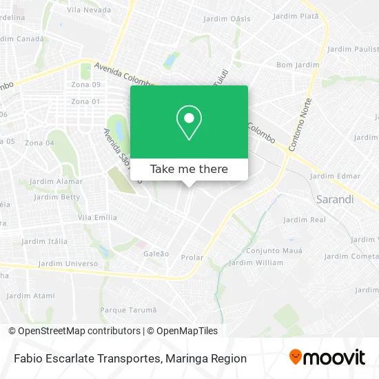 Fabio Escarlate Transportes map
