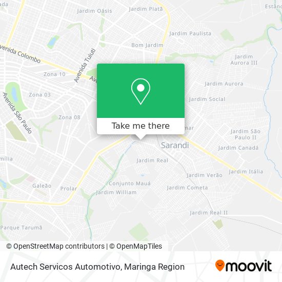 Autech Servicos Automotivo map