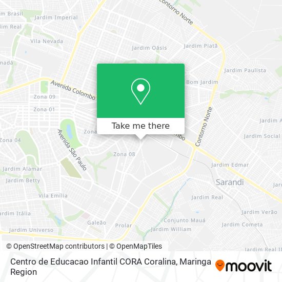 Centro de Educacao Infantil CORA Coralina map