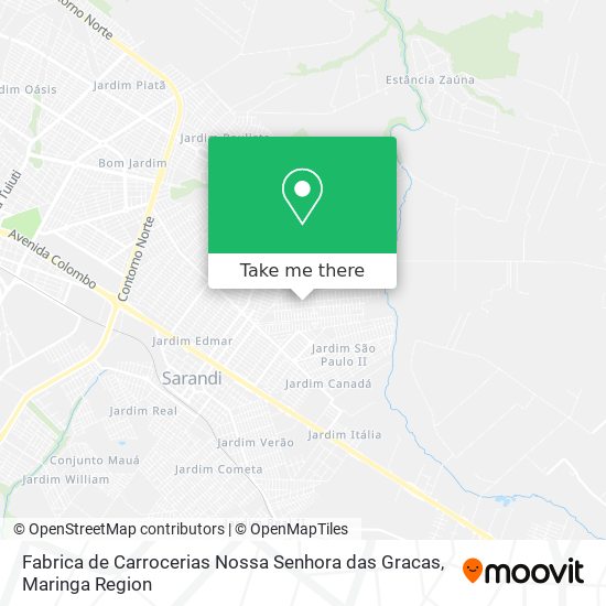 Fabrica de Carrocerias Nossa Senhora das Gracas map