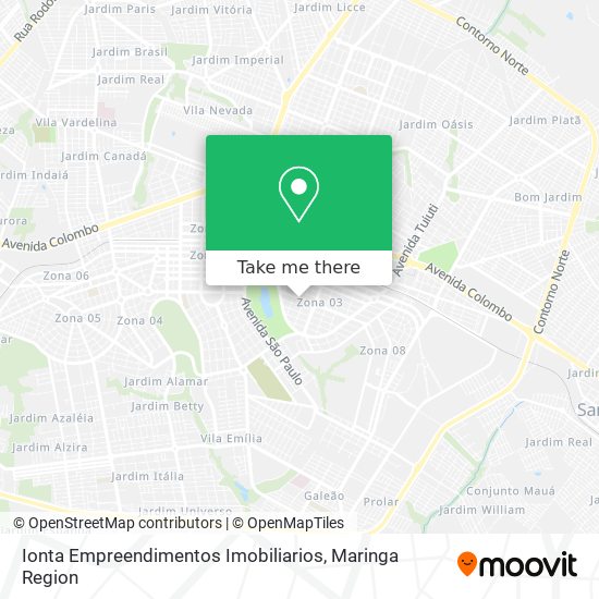 Mapa Ionta Empreendimentos Imobiliarios